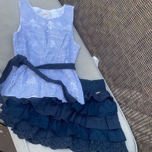 Hollister Skirt and Top Girls Small